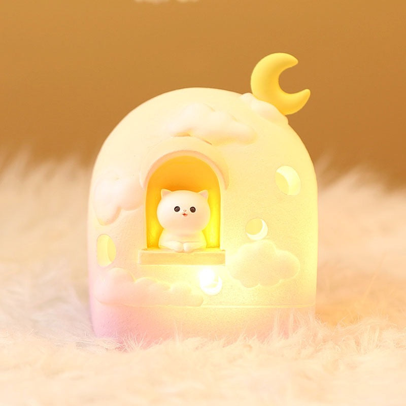 Bunny Moon House Galaxy Lamp for Kids