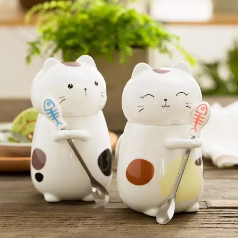 Kawaii Neko Cat Ceramic Mug (275ml)