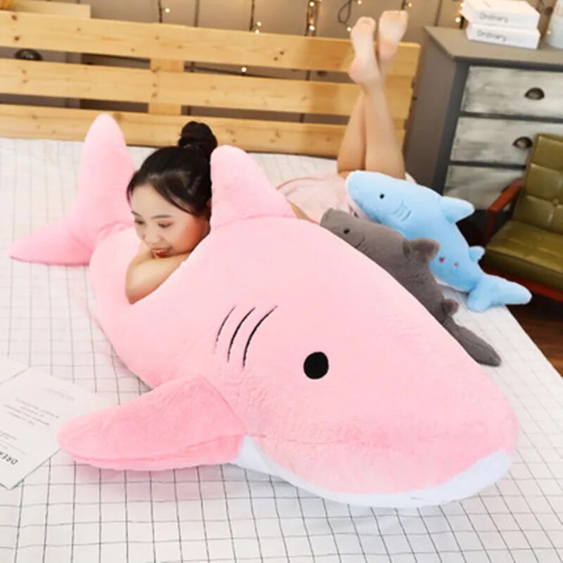 Kawaii Pastel Jumbo Shark Plush (90cm) – Special Edition