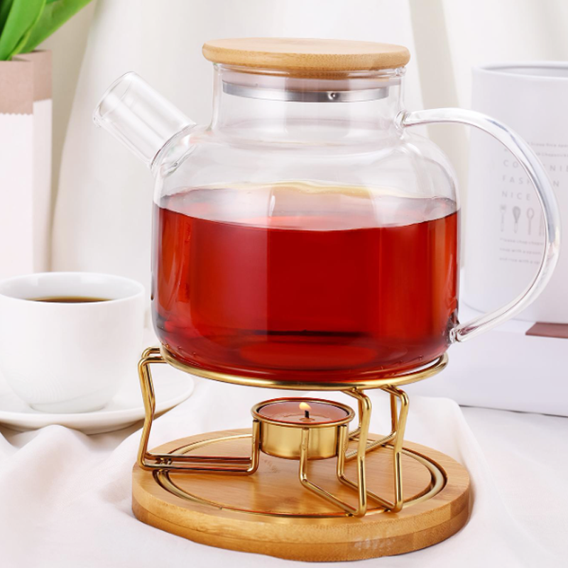 Lamp Heated Tea Insulation Stove Heating Base with Glass Tea Pot