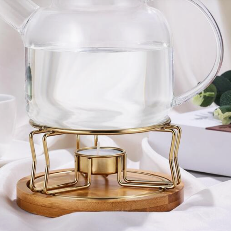 Lamp Heated Tea Insulation Stove Heating Base with Glass Tea Pot