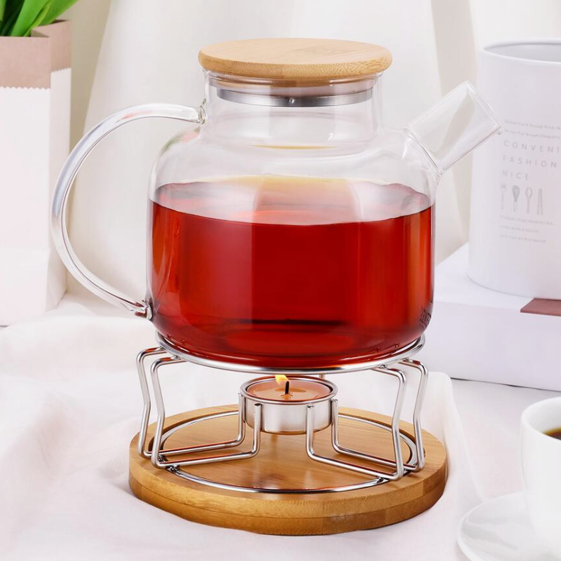 Lamp Heated Tea Insulation Stove Heating Base with Glass Tea Pot