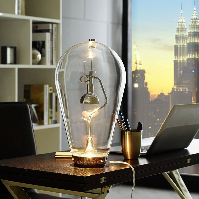 Creative Movable High-End Blow Glass Table Lamp