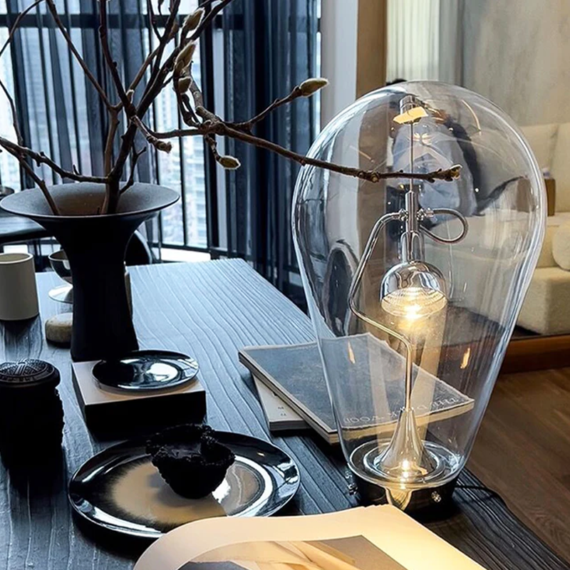 Creative Movable High-End Blow Glass Table Lamp