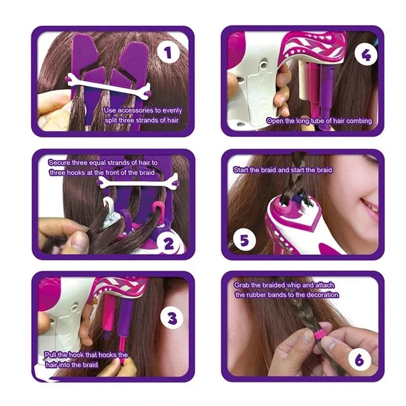 DIY Automatic Hair Knitting Machine Braid Hair Tools