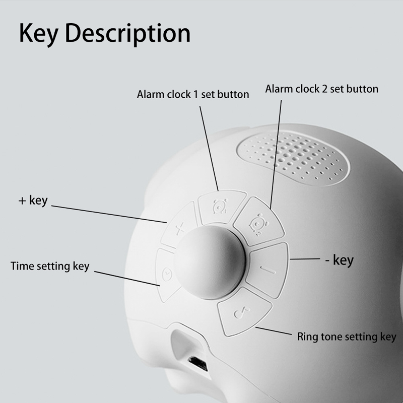 Digital Cute Emoji Alarm Clock with Voice Control Night Lamp