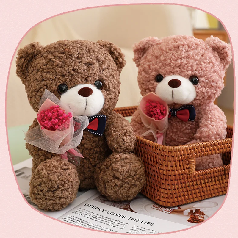 Cute Hug Bouquet Teddy Bear Plush