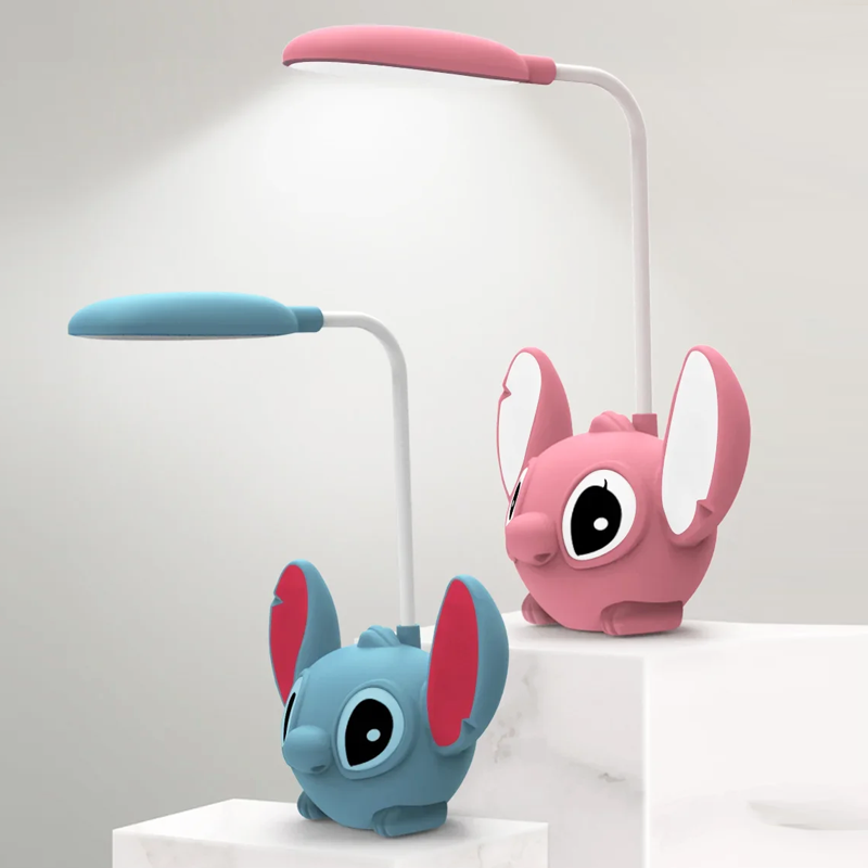 Lilo & Stitch Foldable Rechargeable Desk Lamp with Pencil Sharpener