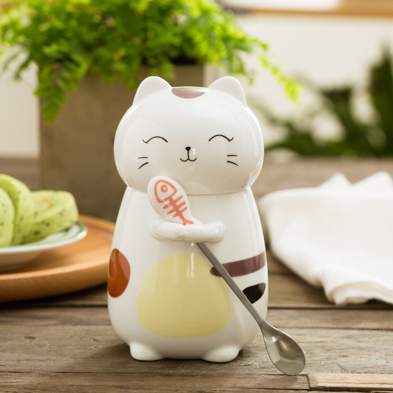 Kawaii Neko Cat Ceramic Mug (275ml)