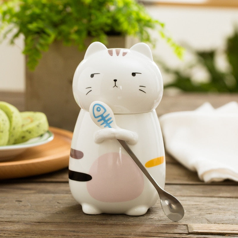 Kawaii Neko Cat Ceramic Mug (275ml)