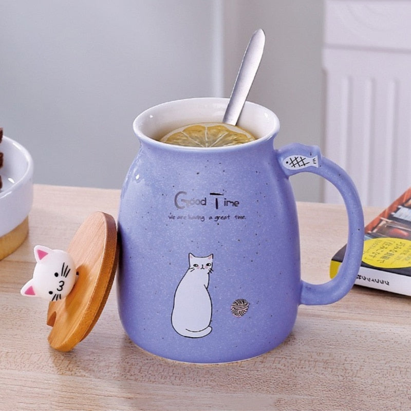 Kawaii Kitty Cat Ceramic Mug