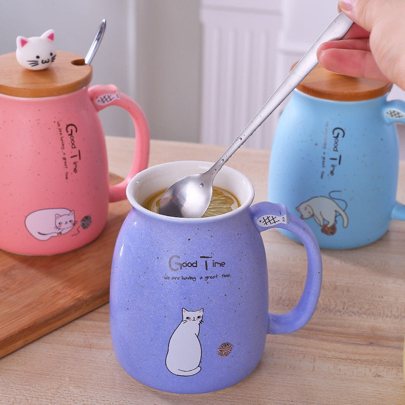 Kawaii Kitty Cat Ceramic Mug