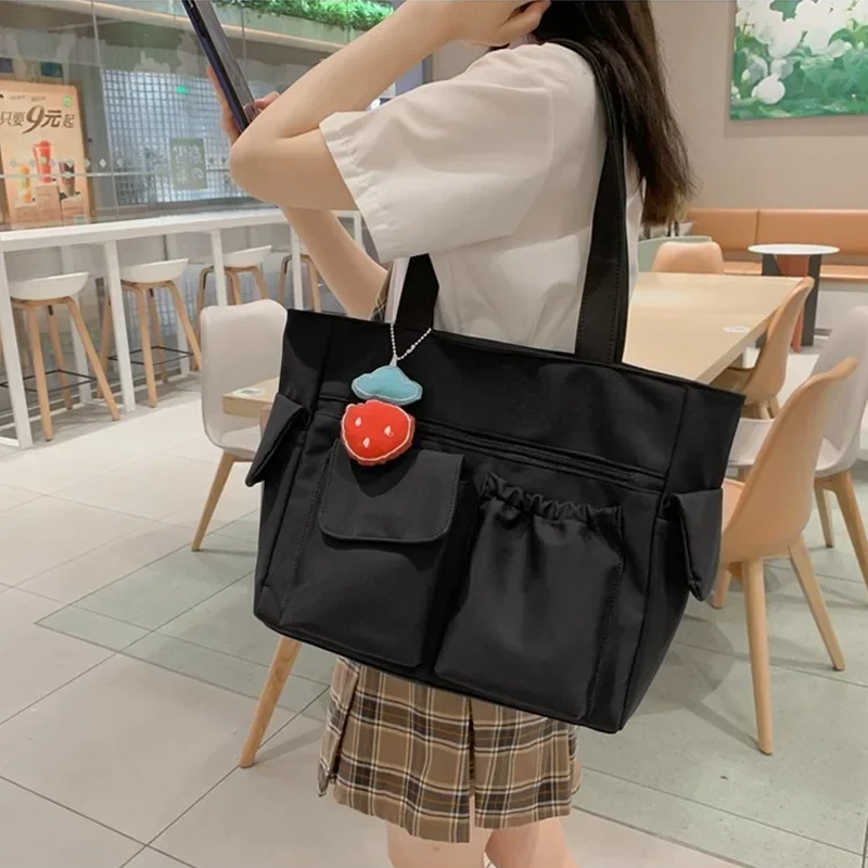 Women Nylon Shoulder Large Capacity Handbag