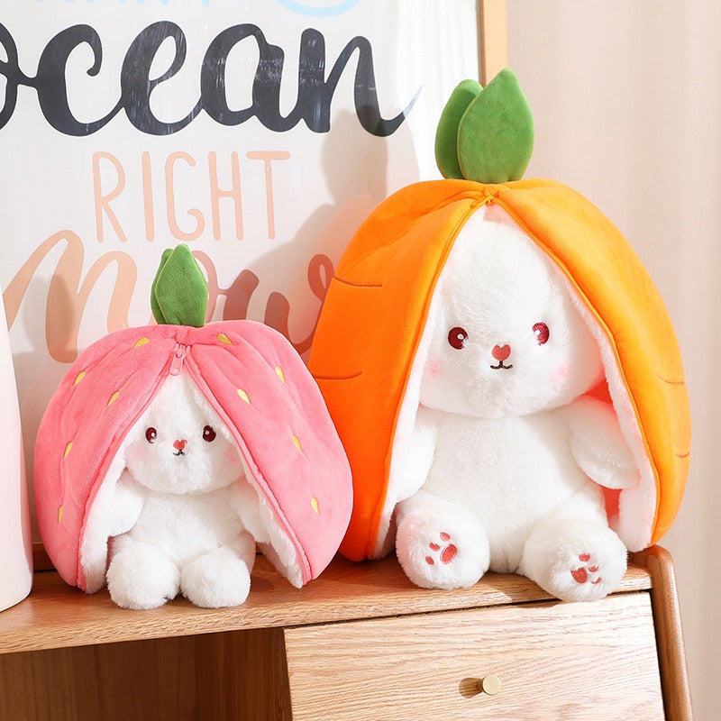 Kawaii Fruit Bunny Strawberry Plush – Limited