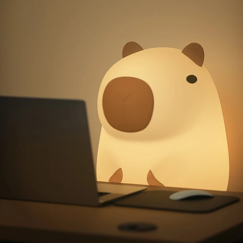 Cute Capybara USB Rechargeable Night Lamp