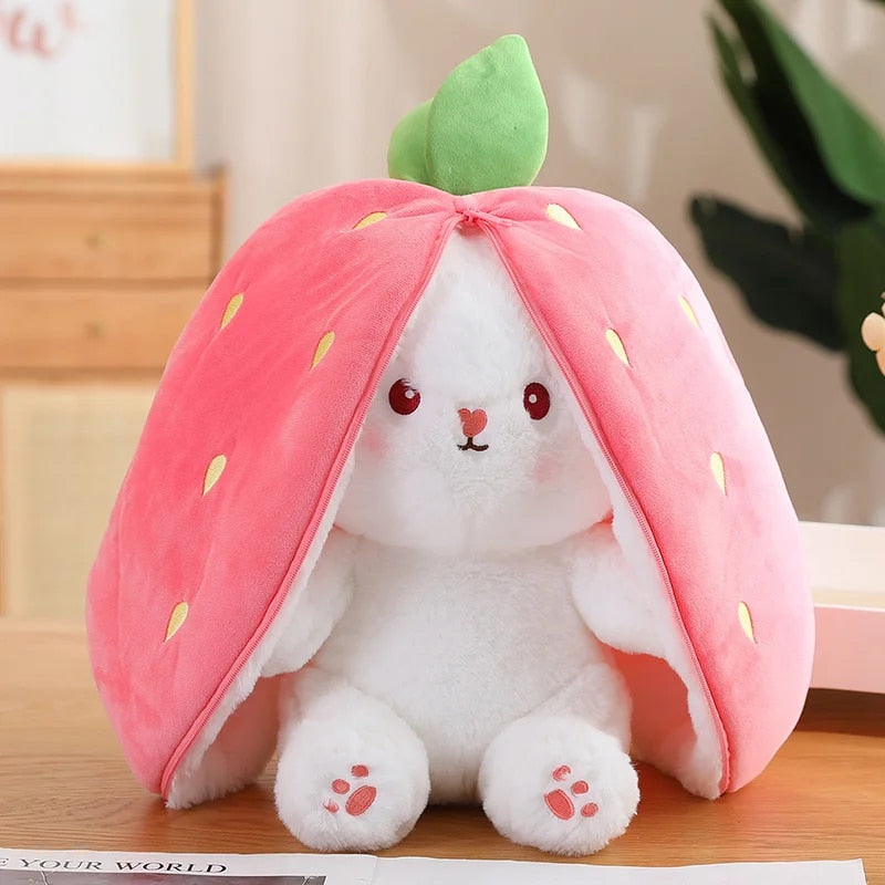 Kawaii Fruit Bunny Strawberry Plush – Limited