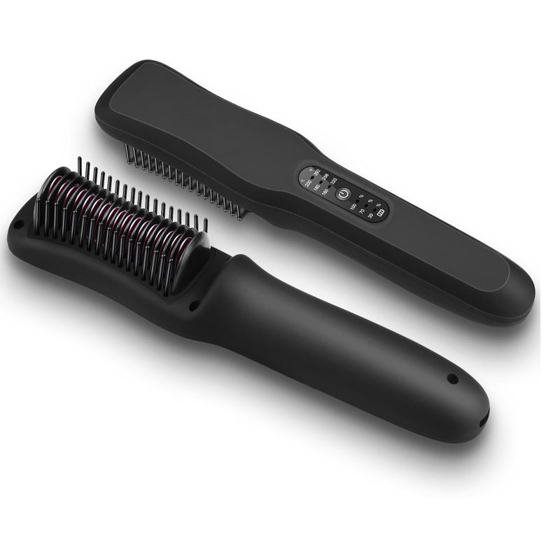 Mini Portable Hair Straightener Brush