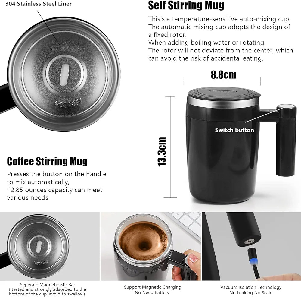 Self Stirring Rechargeable Auto Magnetic Mug