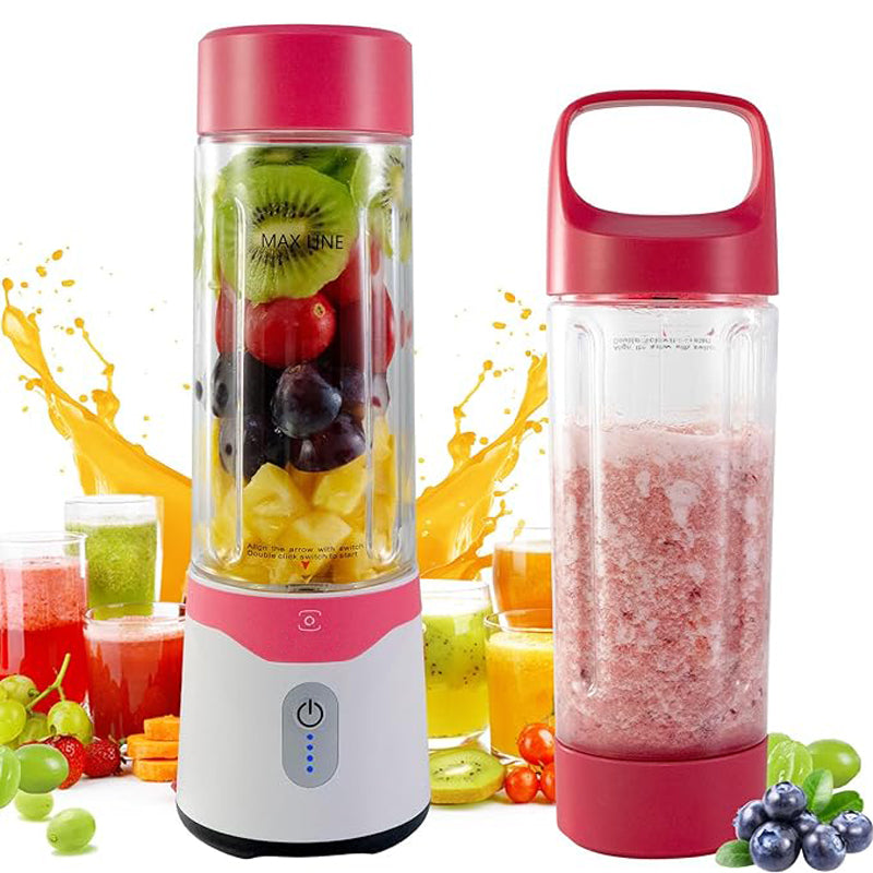 USB Rechargeable Portable Blender with Lid for Travel Gym Office