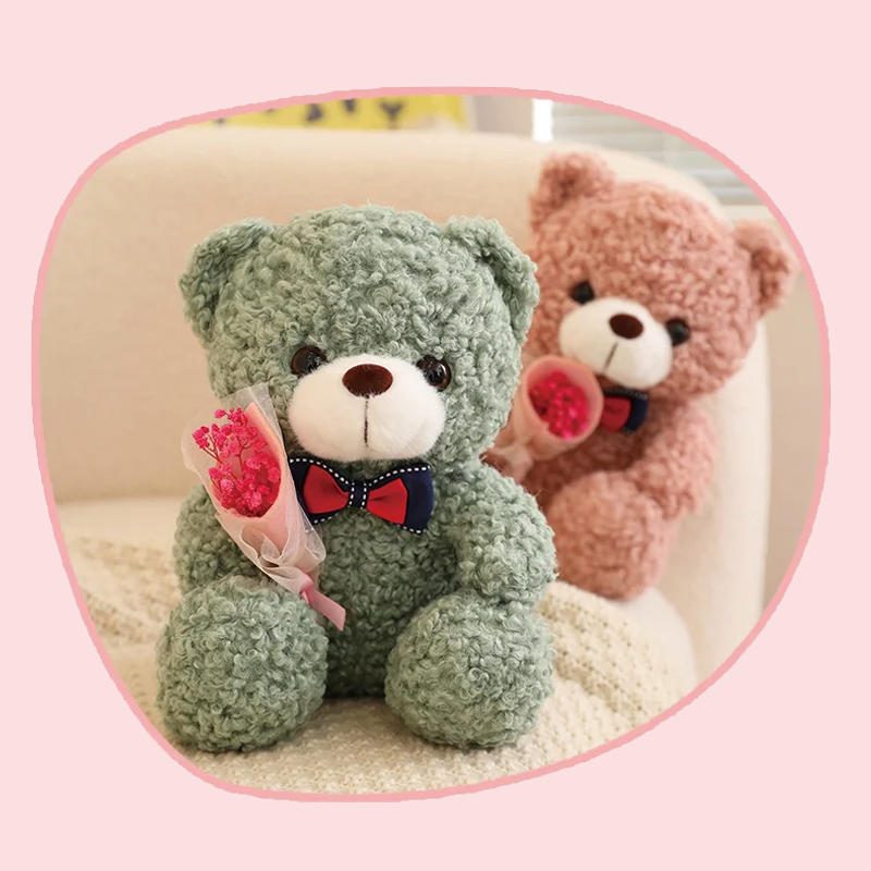 Cute Hug Bouquet Teddy Bear Plush