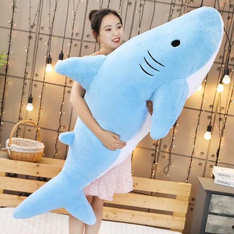 Kawaii Pastel Jumbo Shark Plush (90cm) – Special Edition