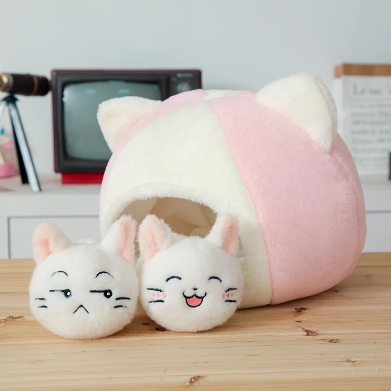 Cute Dessert Ice-cream Cat Cushion Soft plush Festival Gift