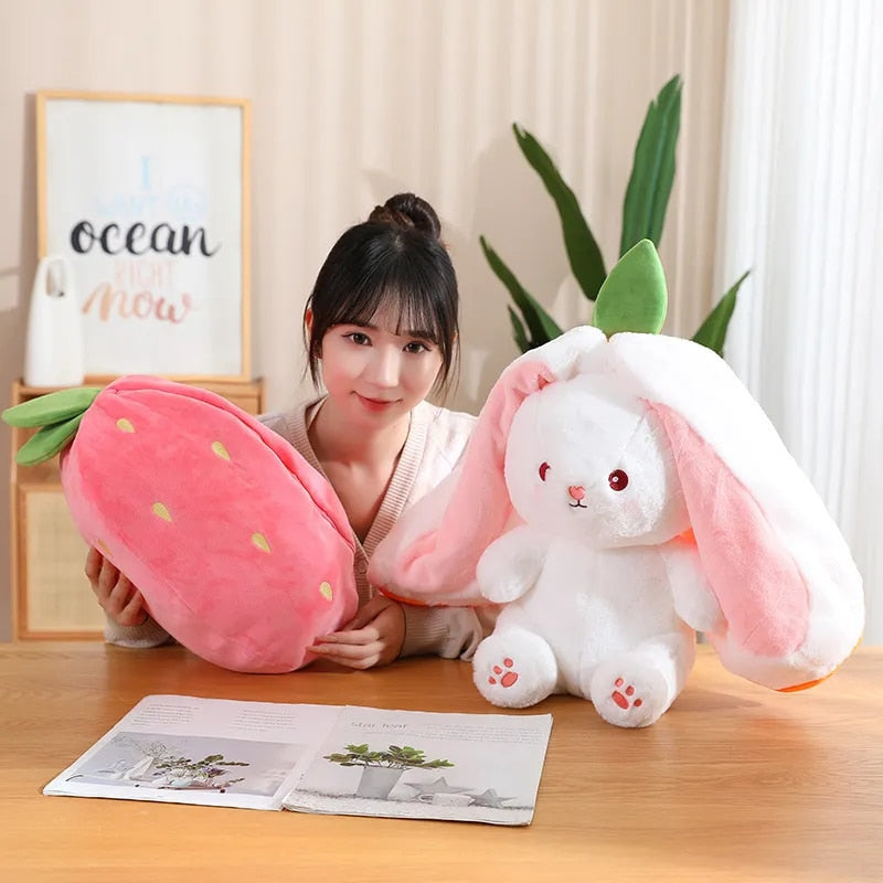 Kawaii Fruit Bunny Strawberry Plush – Limited