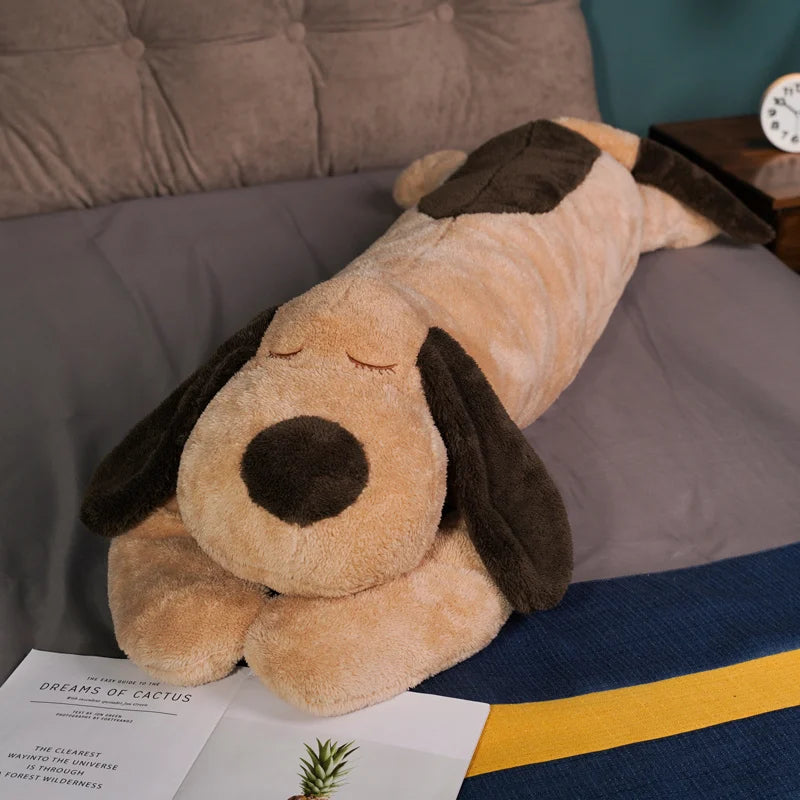 Giant Lovely Soft Lying Dog Snuggle Plush Pillow