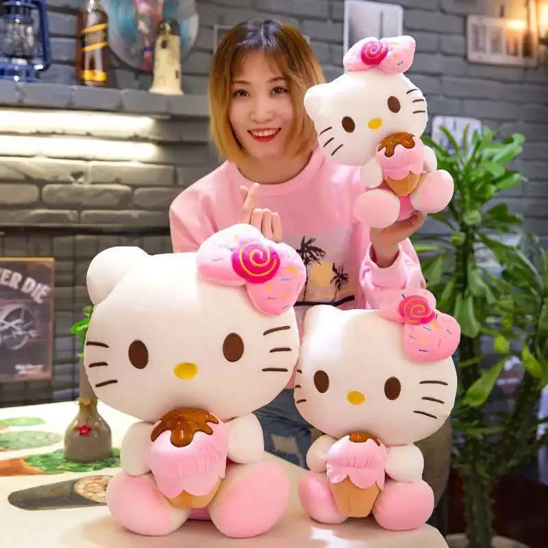 Hello Kitty Kawaii with Ice Cream Plush Doll