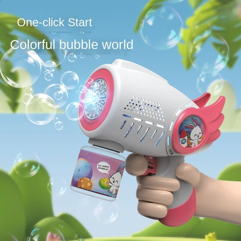 Bubble Shooter Electric Machine Gun for Kids