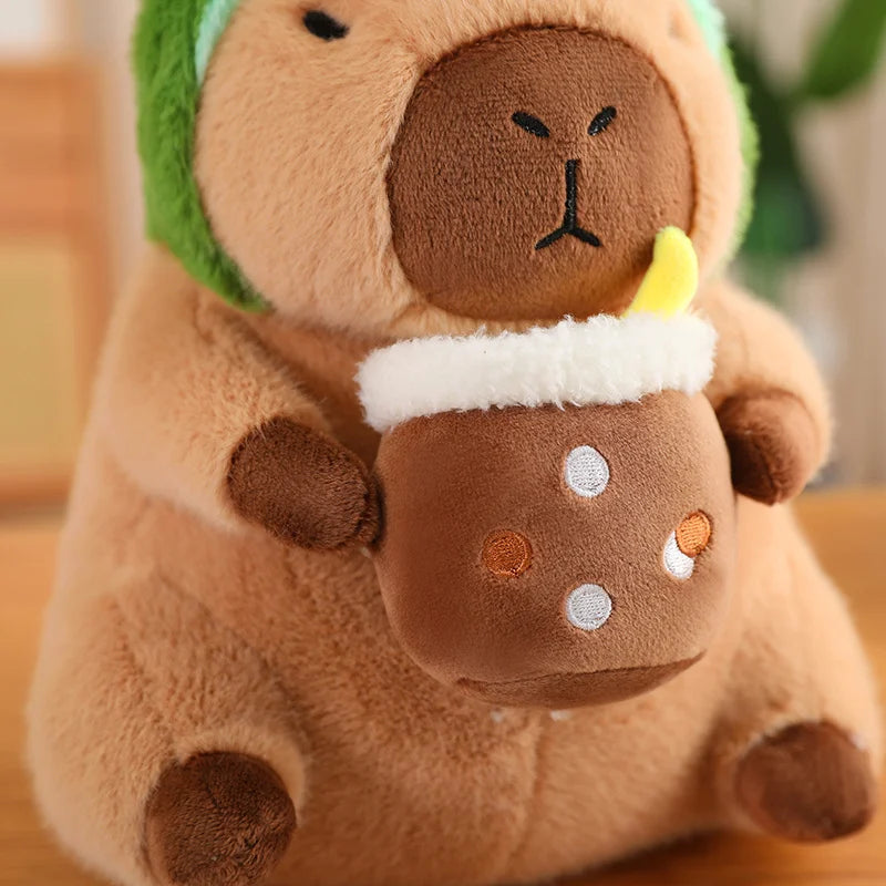 Cute Fluffy Head Gear Capybara Plush