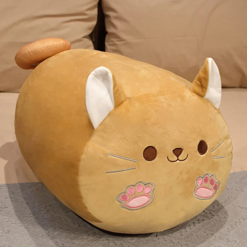 Cute Cat & Japanese Shiba Inu Dog Plush Pillow