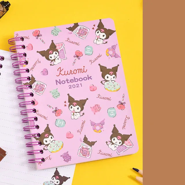 Anime Series Kuromi My Melody Cinnamoroll Hello Kitty Cartoon Notebook