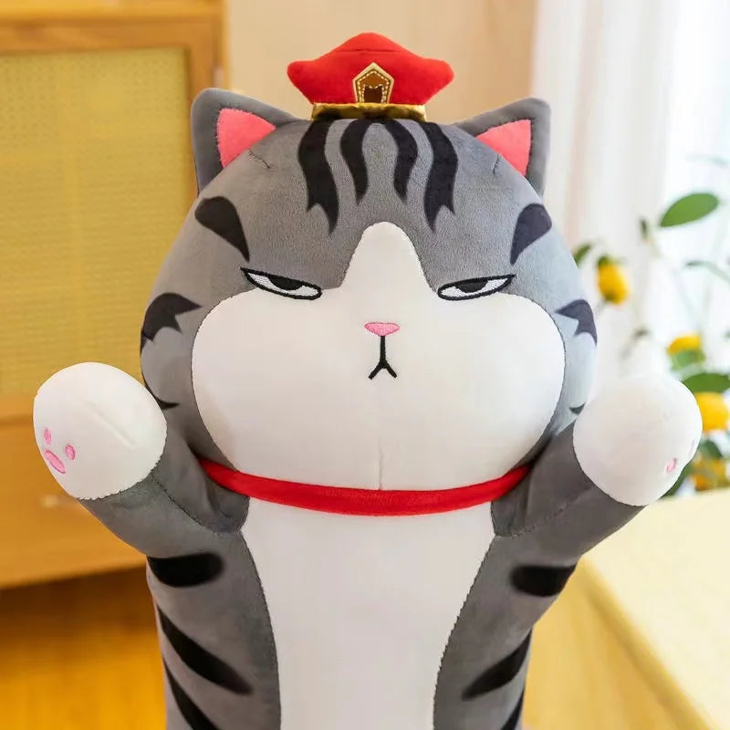 Long My Emperor Cat Snuggle Plush Pillow