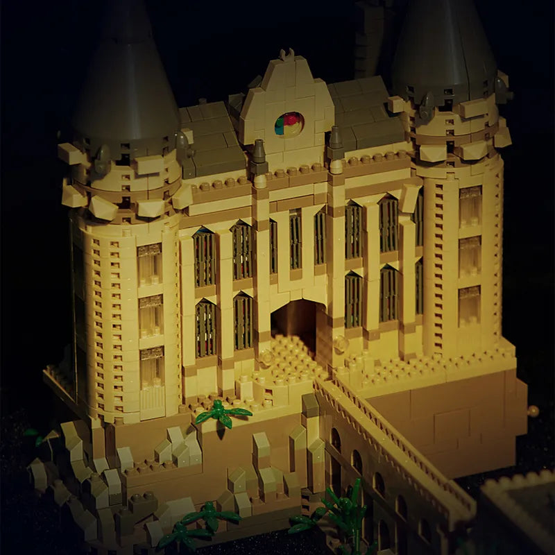 Micro Bricks Creative Medieval Magic School Series Architecture Blocks