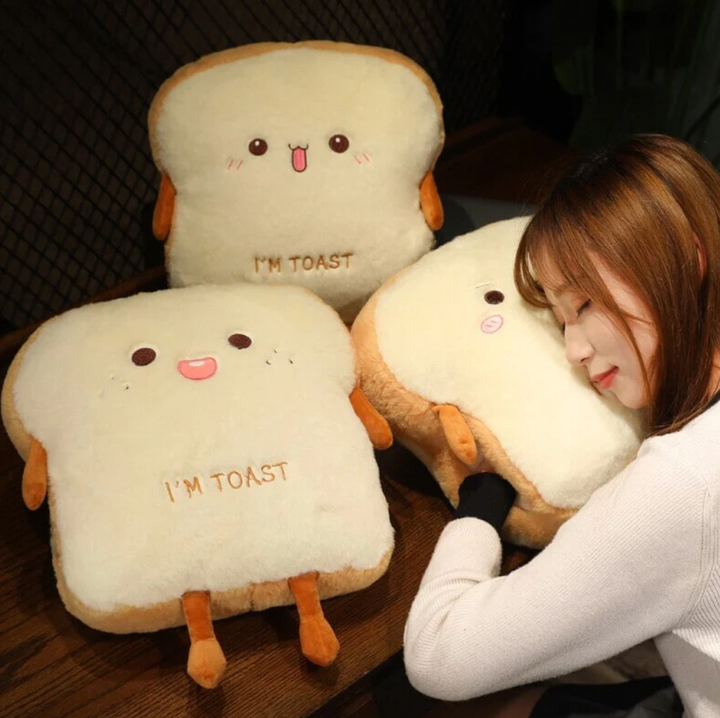 Fluffy Toastie Bread Warm Plushies