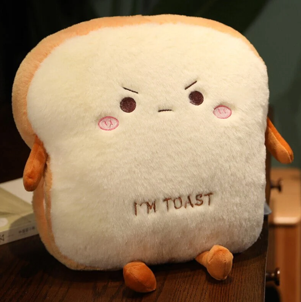 Fluffy Toastie Bread Warm Plushies