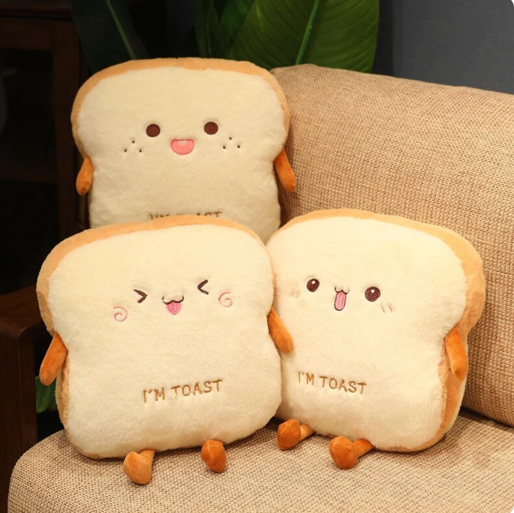 Fluffy Toastie Bread Warm Plushies