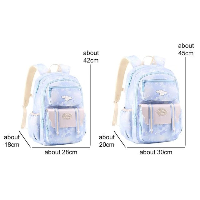 Sanrioed Kuromi Cinnamoroll Hello Kitty kids Cute School Bag