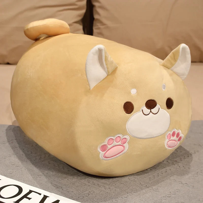 Cute Cat & Japanese Shiba Inu Dog Plush Pillow