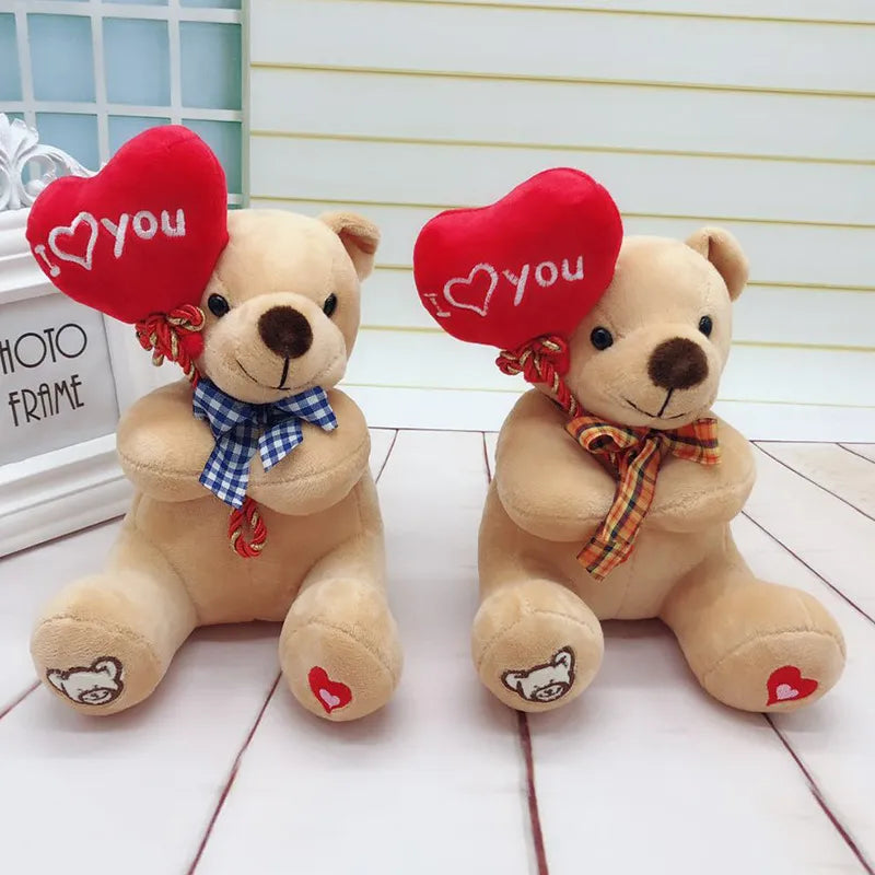 Teddy Bear Holding Love Heart Plush