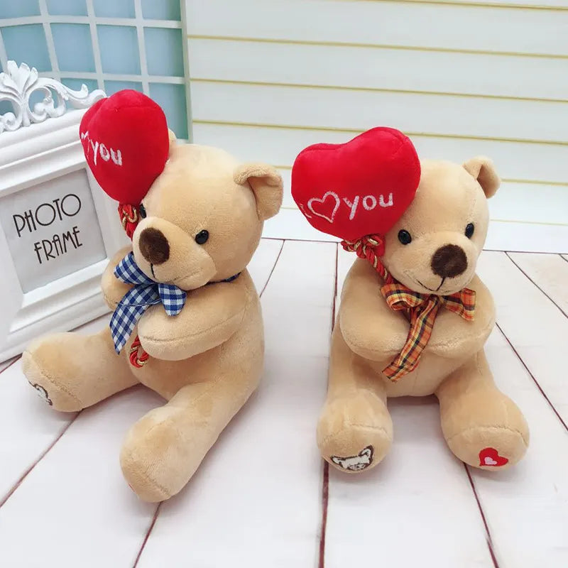 Teddy Bear Holding Love Heart Plush