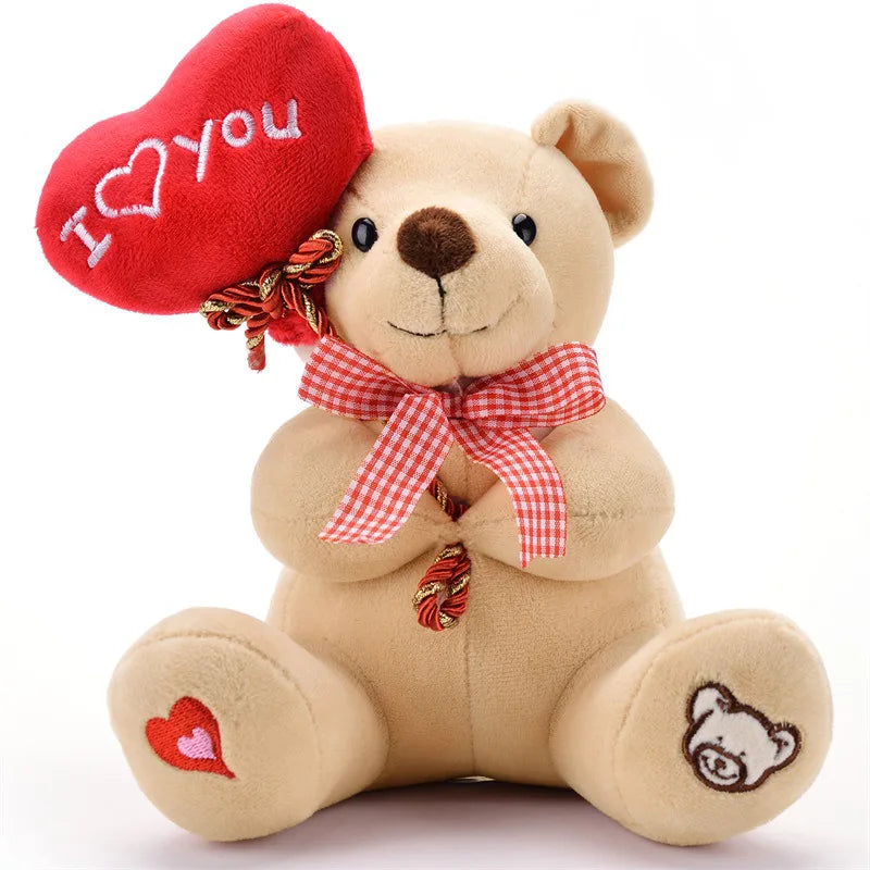 Teddy Bear Holding Love Heart Plush