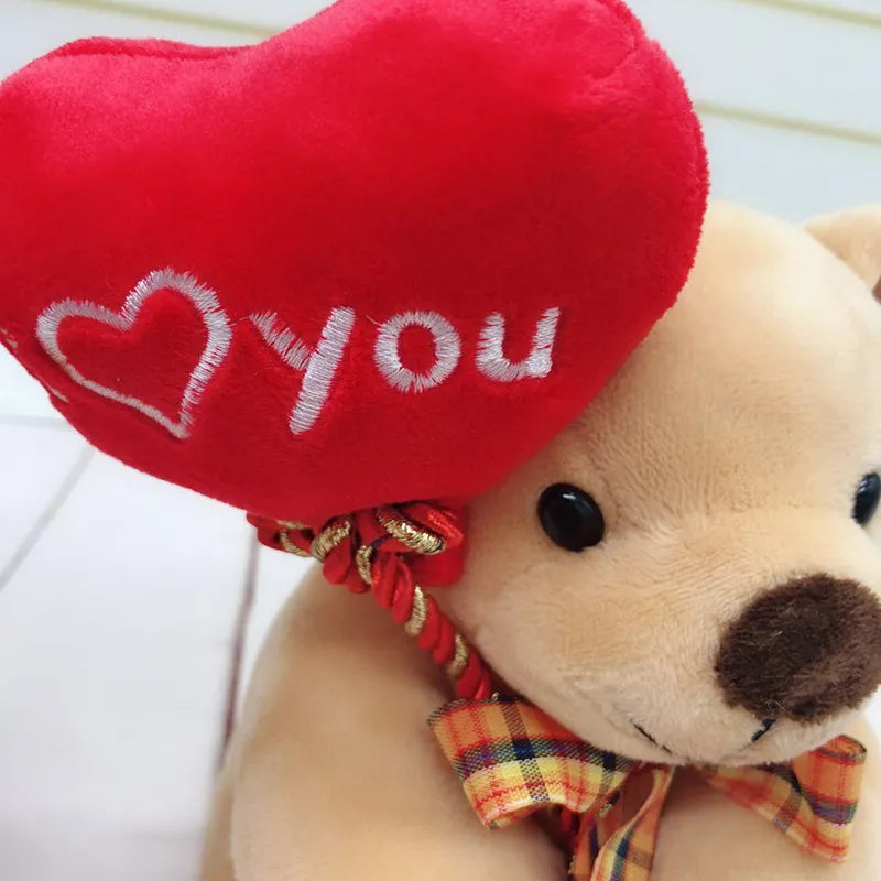 Teddy Bear Holding Love Heart Plush