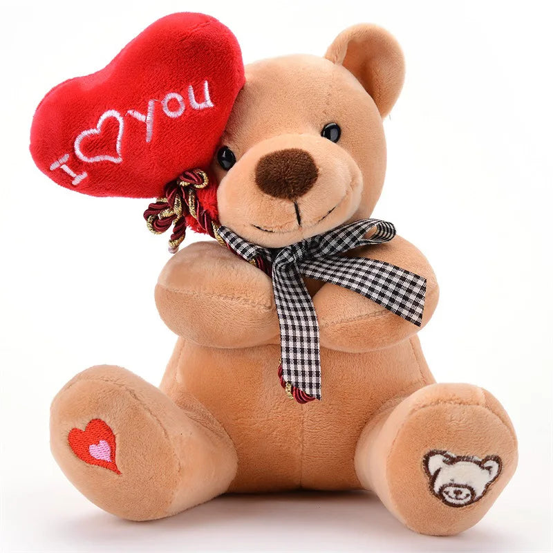 Teddy Bear Holding Love Heart Plush