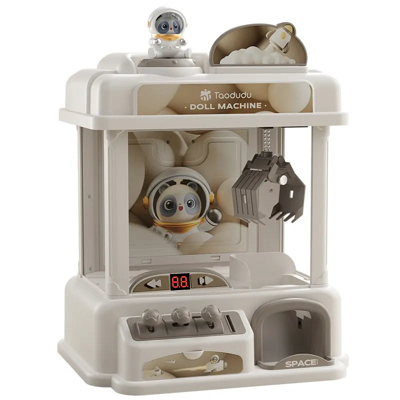 Space Astronaut Panda Bear Mini Claw Machine