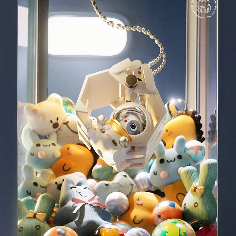 Space Astronaut Panda Bear Mini Claw Machine