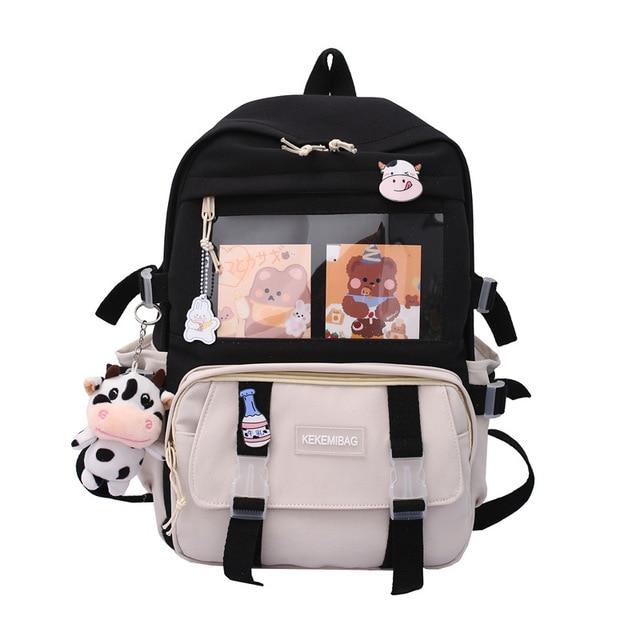 Canvas Kekemi Bear Capacious Backpack