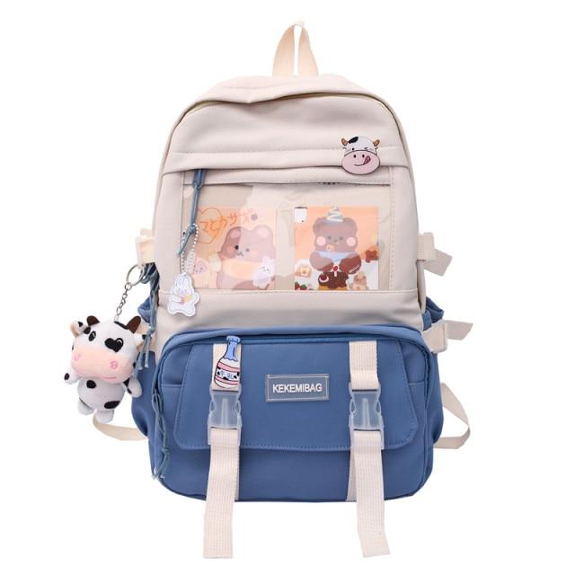 Canvas Kekemi Bear Capacious Backpack