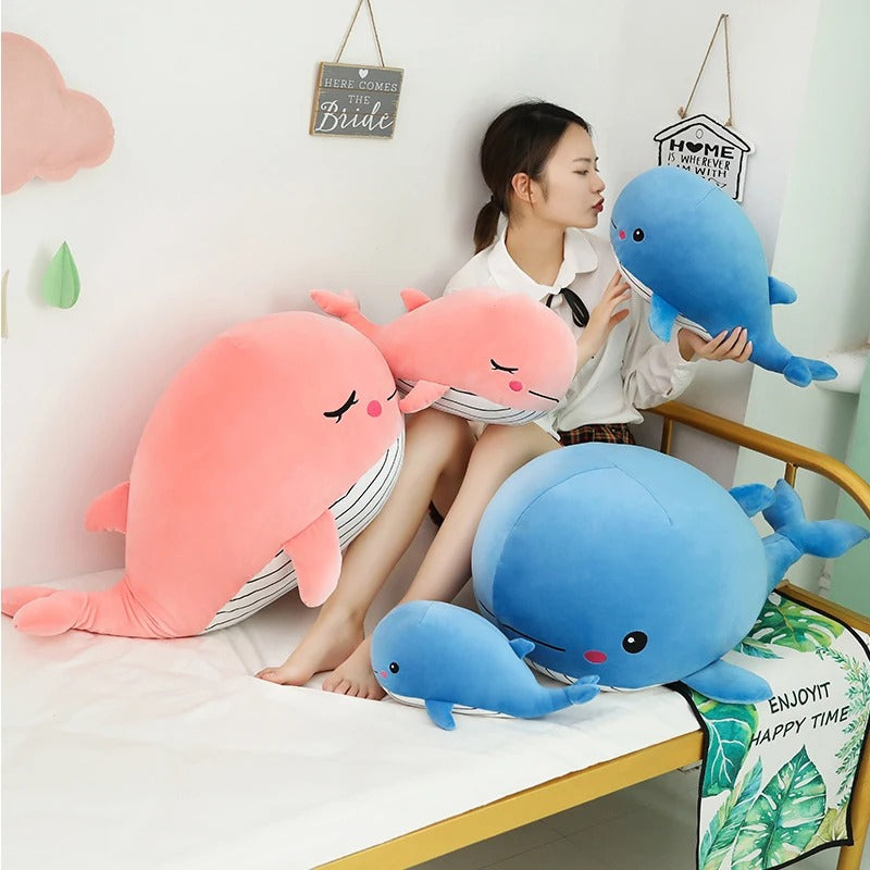 Cheerful Chonky Plumpy Pink Blue Whale